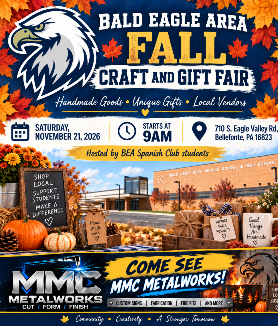 Bald Eagle Area Fall Craft and Gift Fair flyer