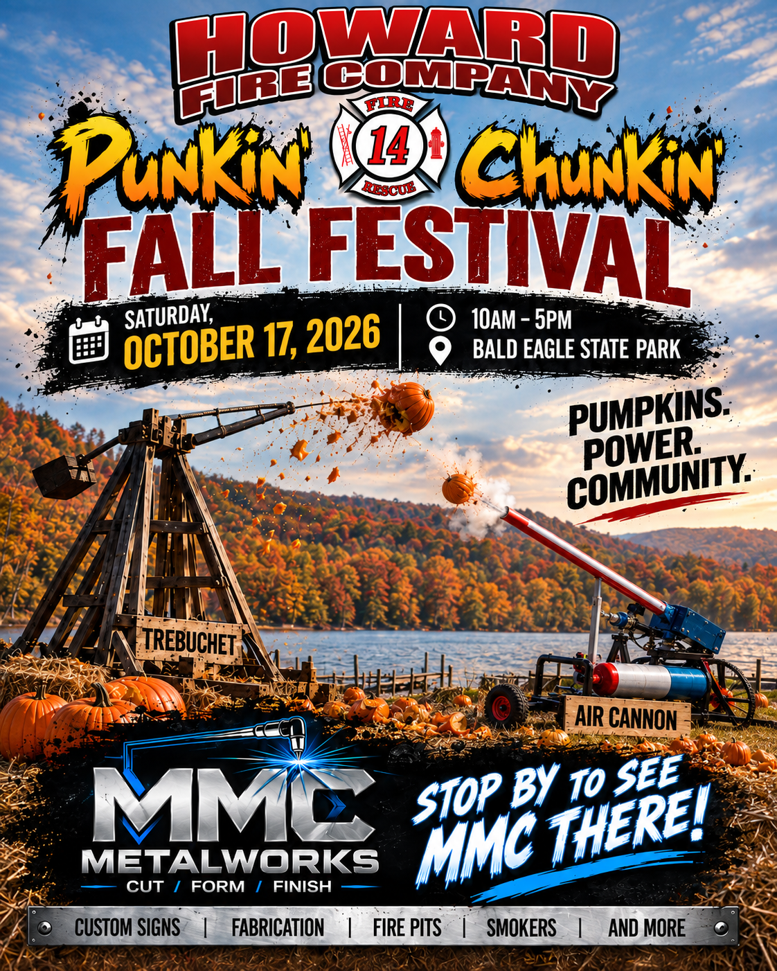 Howard Fire Company Punkin’ Chunkin’ Fall Festival flyer