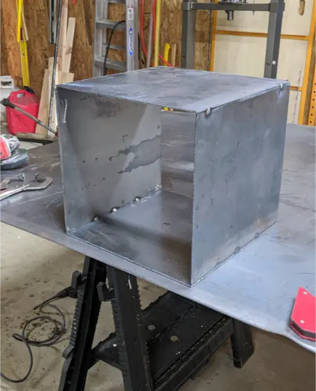 Custom fabricated metal hitch cover