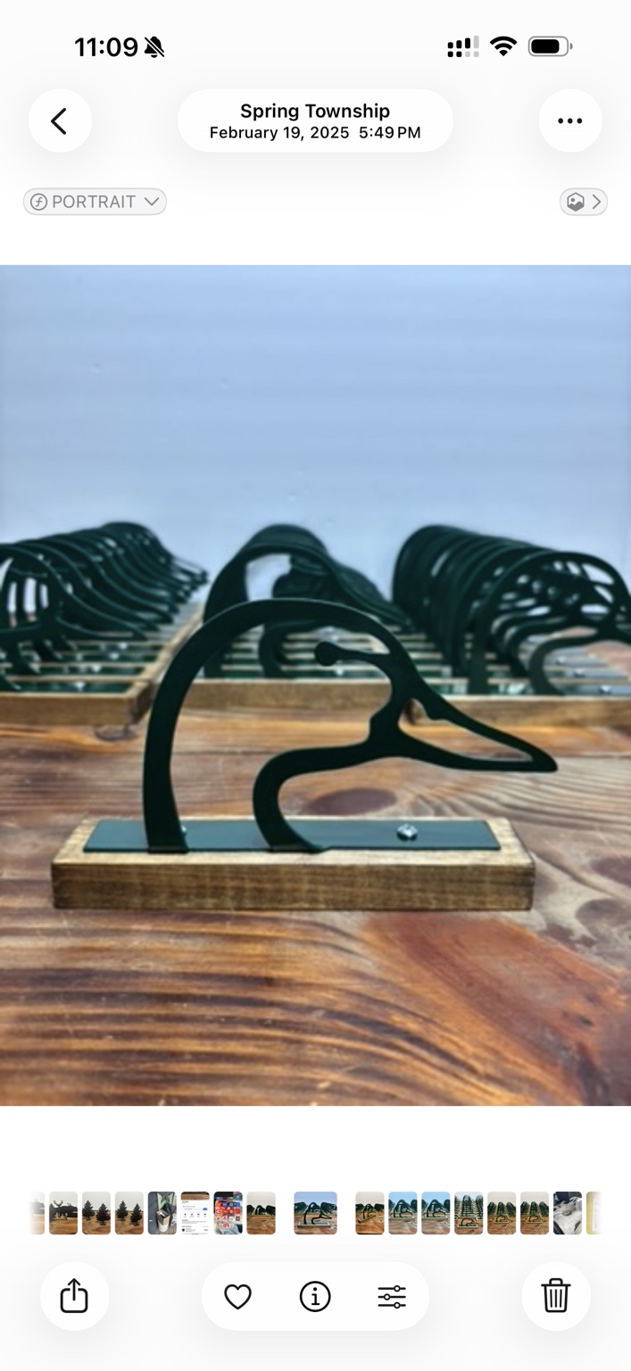 Custom plasma-cut metal sign by MMC Metalworks