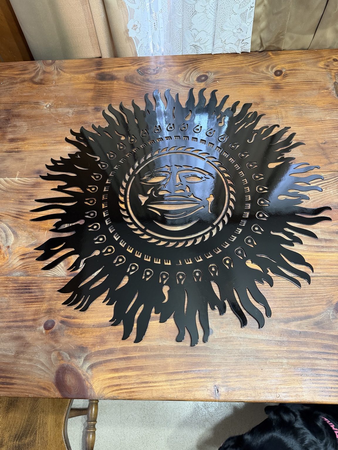 Custom-cut metal wall decor