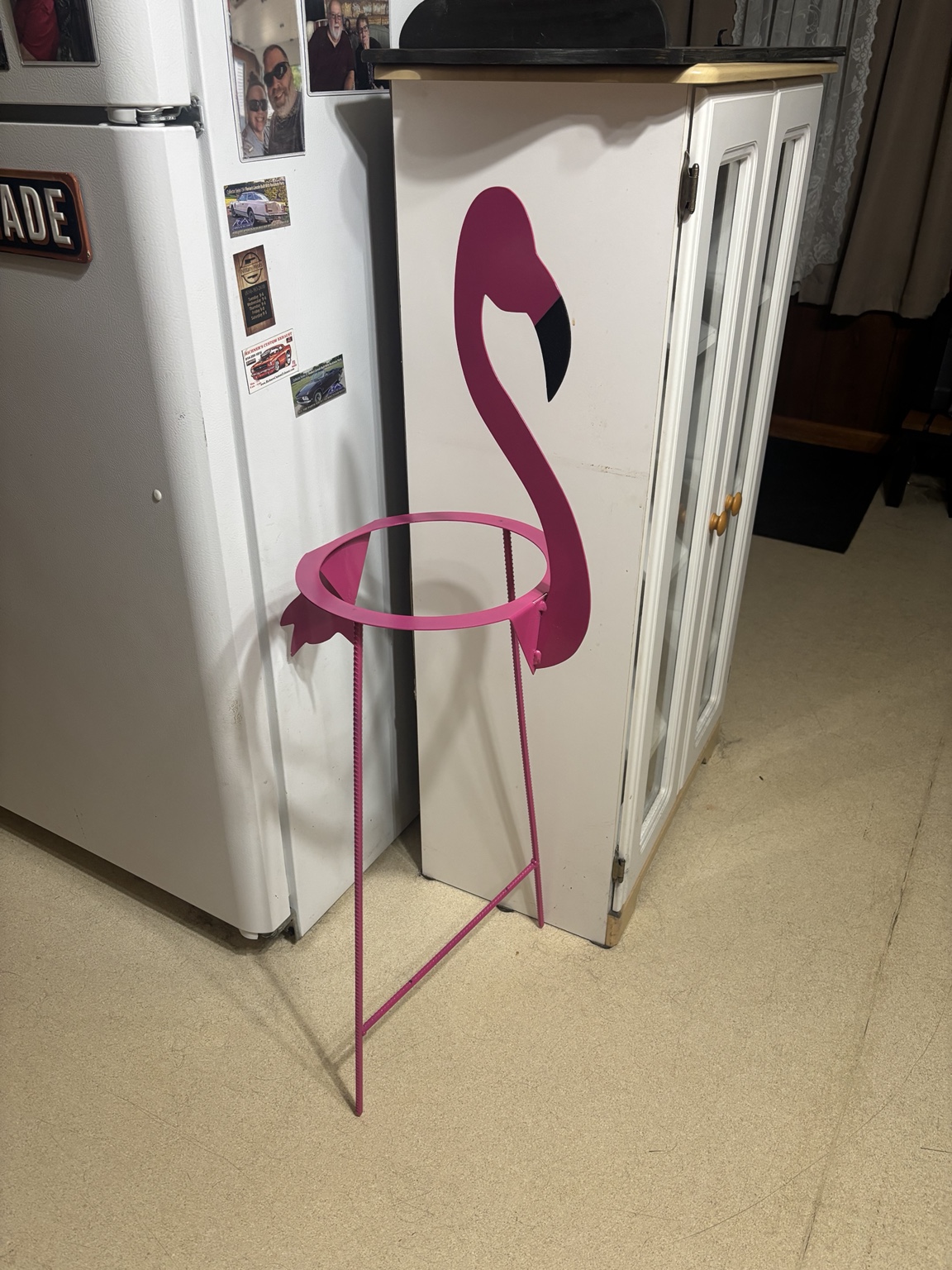 Custom powder-coated metal decor