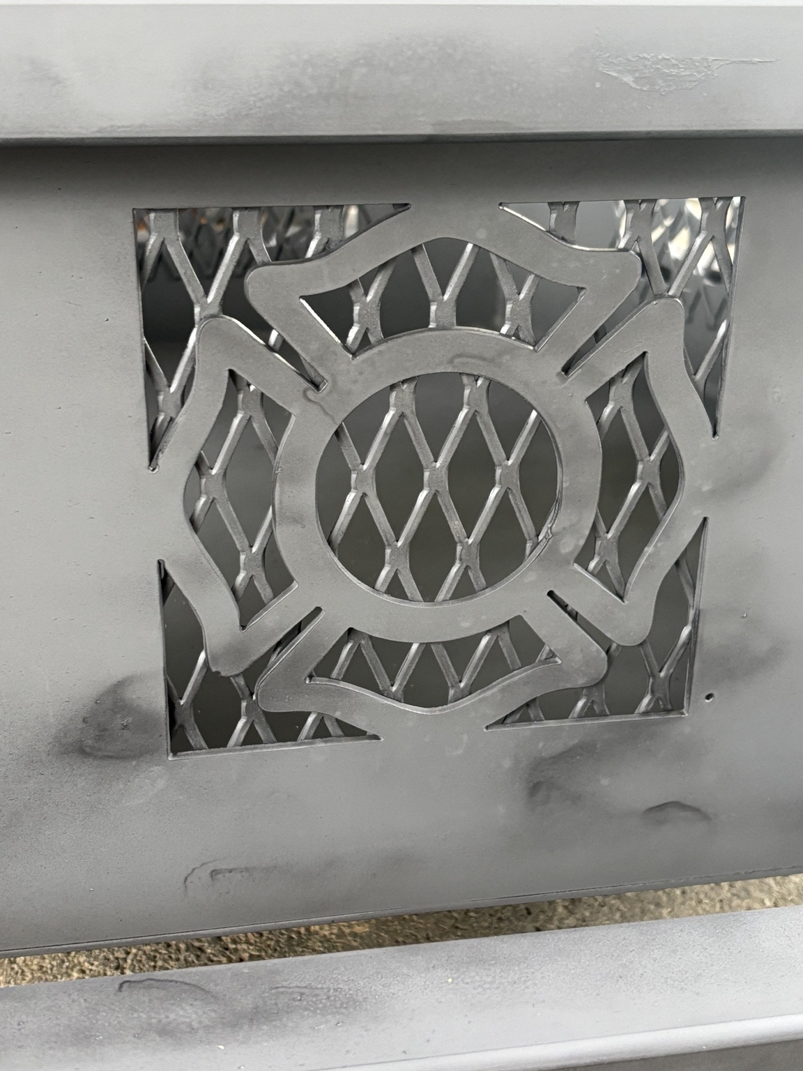 Personalized steel fire pit