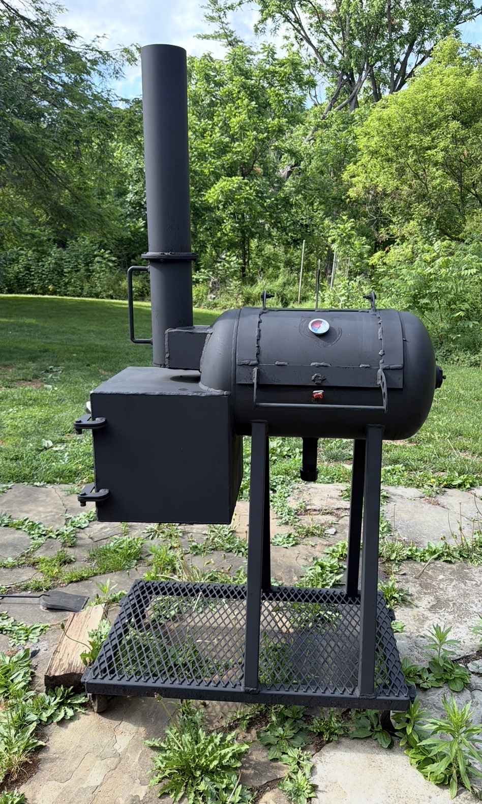 Custom backyard offset smoker